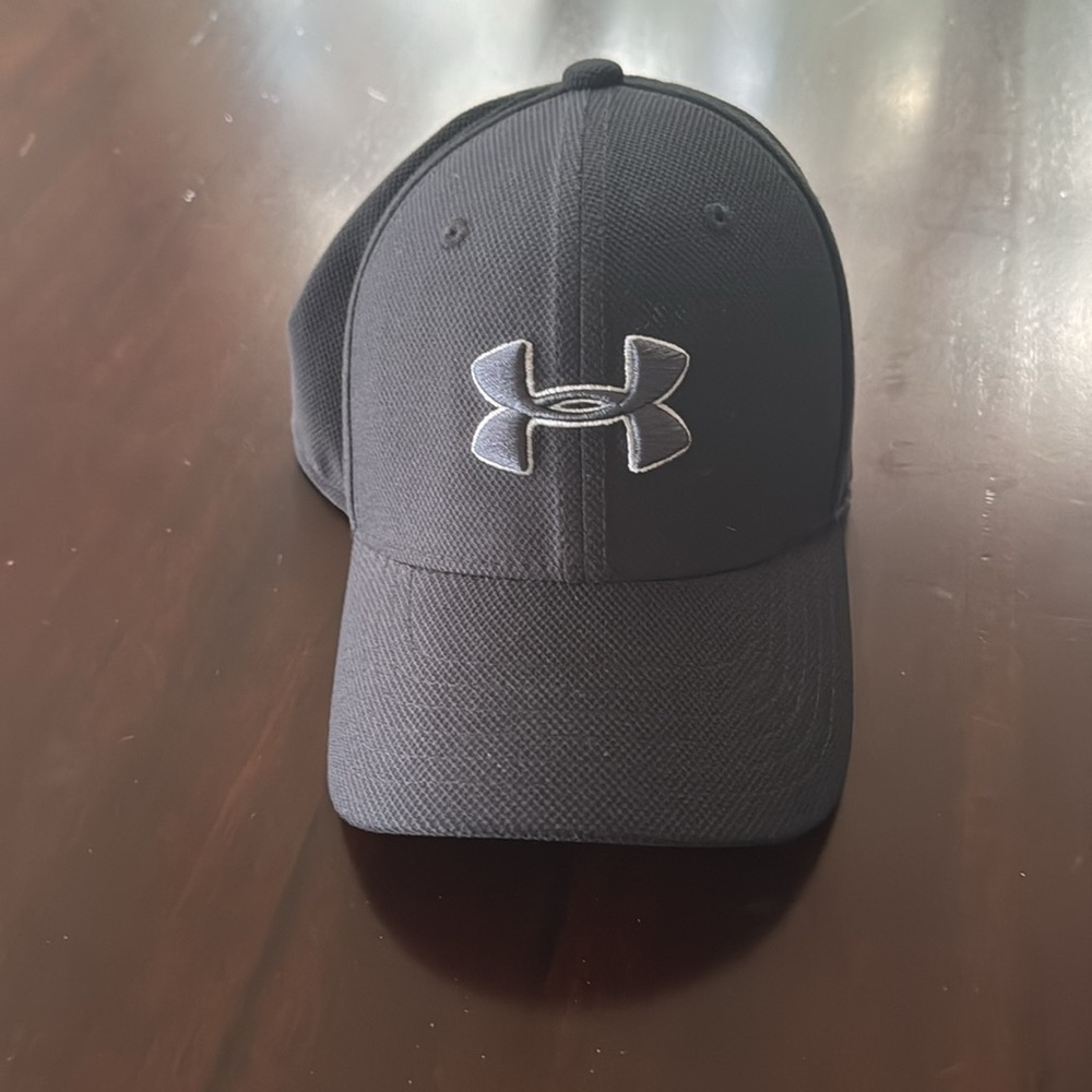 Under Armour Black Baseball Cap with Silver Logo